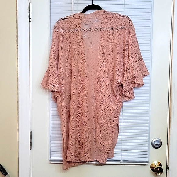 So Lace Peach Kimono One Size - Picture 5 of 5